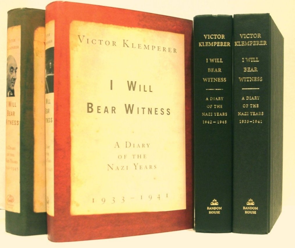 i will bear witness 1933 41 victor klemperer isbn